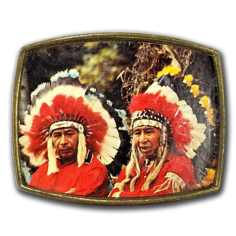 Belt Buckle Photograph‎ Picture of Native American Indians Southwest Western